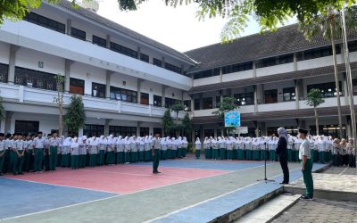 MTs Almaarif 01 Singosari Menggelar Apel Menghadirkan Pembina dari Badan Narkotika Nasional (BNN) Kabupaten Malang